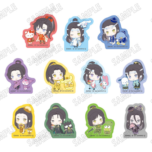 『大河幻想ラジオドラマ魔道祖師×サンリオキャラクターズ』ラメアクリルバッジコレクション【ミニキャラver.】【BOX】